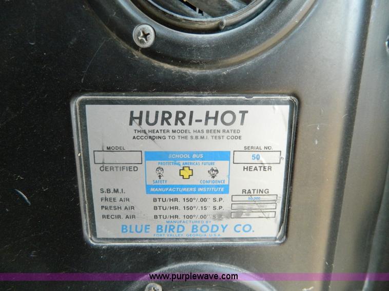 image for item G7603 1996 GMC Blue Bird school bus