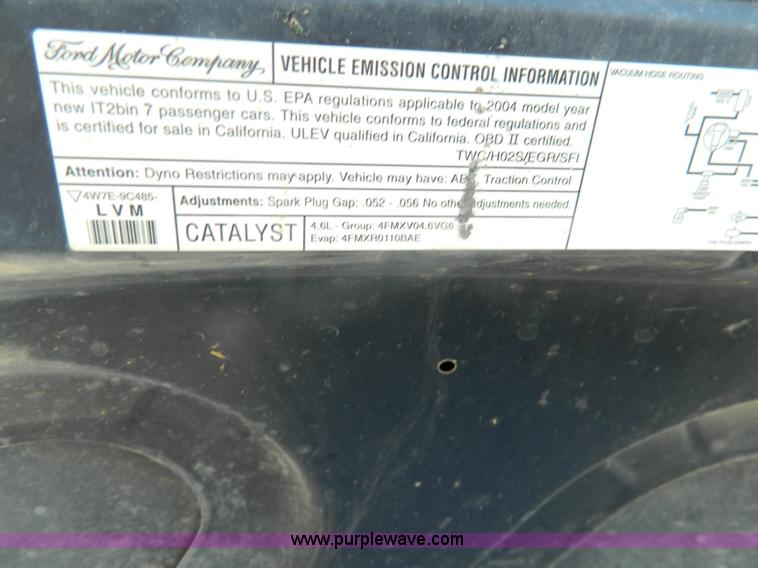 image for item G7606 2004 Ford Crown Victoria Police Interceptor