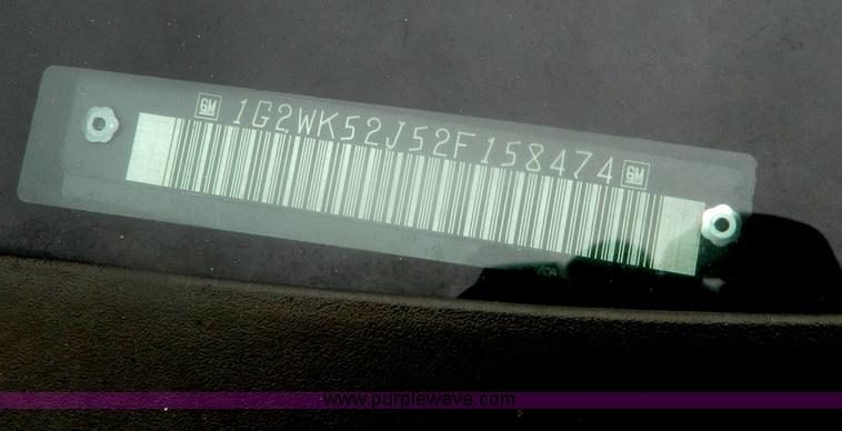 image for item G7682 2002 Pontiac Grand Prix SE