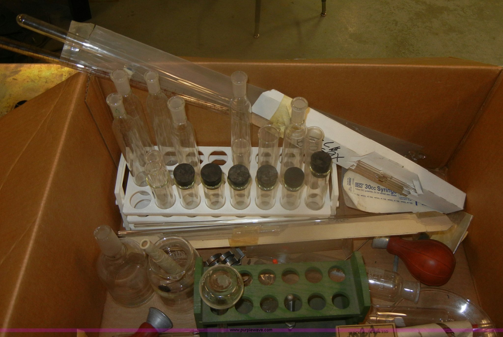 Assorted chemistry supplies in Manhattan, KS Item C9954 sold Purple