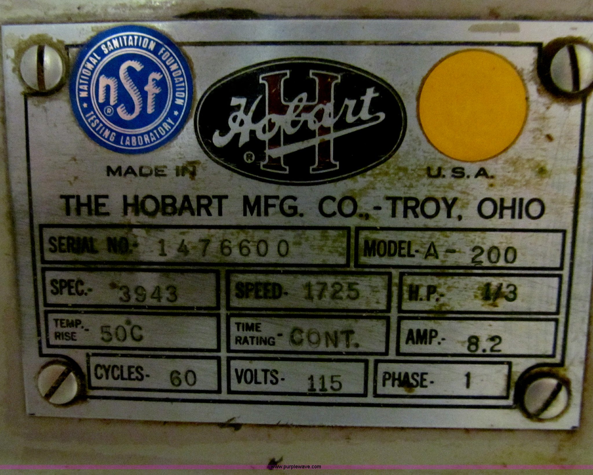 Hobart commercial mixer in Des Moines, IA Item D7111 sold Purple Wave