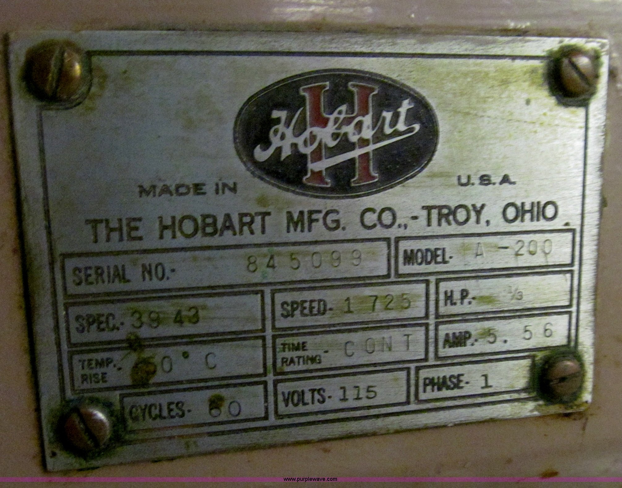 Hobart commercial mixer in Des Moines, IA Item D7112 sold Purple Wave