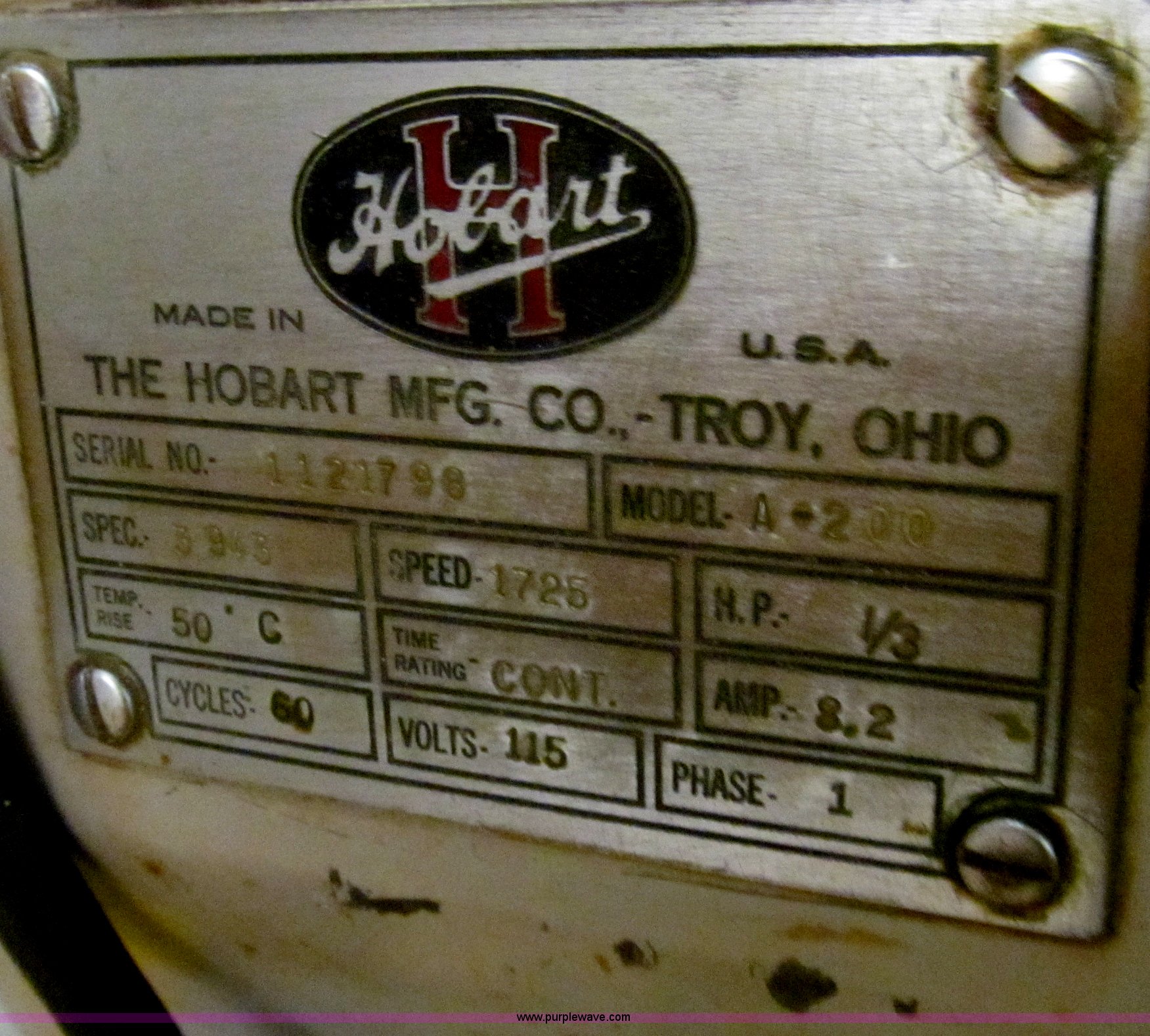 Hobart commercial mixer in Des Moines, IA Item D7118 sold Purple Wave