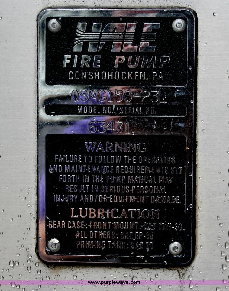 image for item C2922 1993 KME firetruck