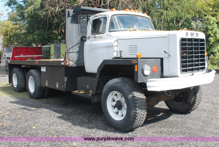 image for item C2923 1969 FWD LB6-3317 flatbed truck