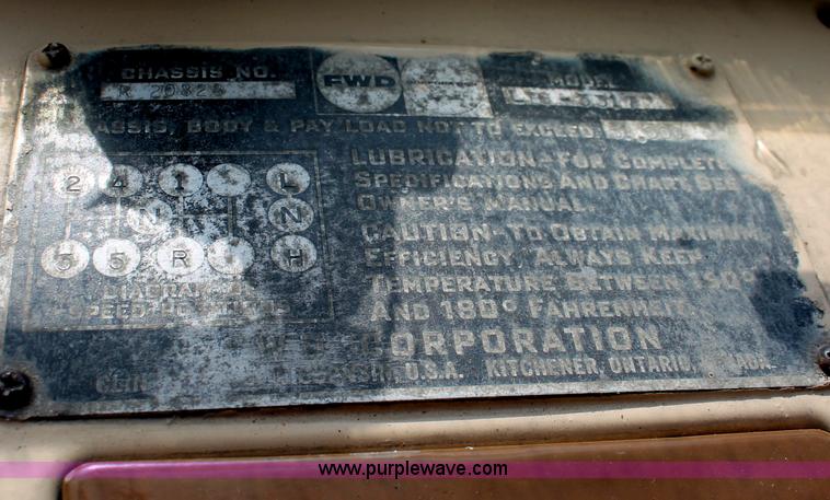 image for item C2923 1969 FWD LB6-3317 flatbed truck