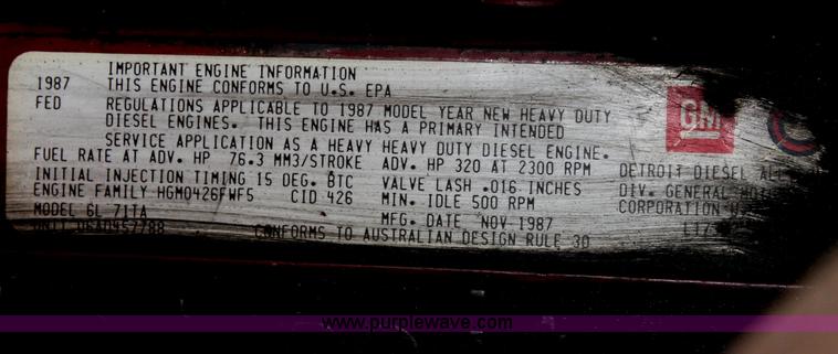 image for item C2927 1988 Federal Motors firetruck