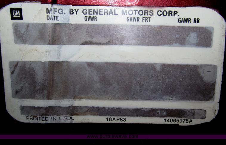 image for item B5317 1984 Chevrolet El Camino