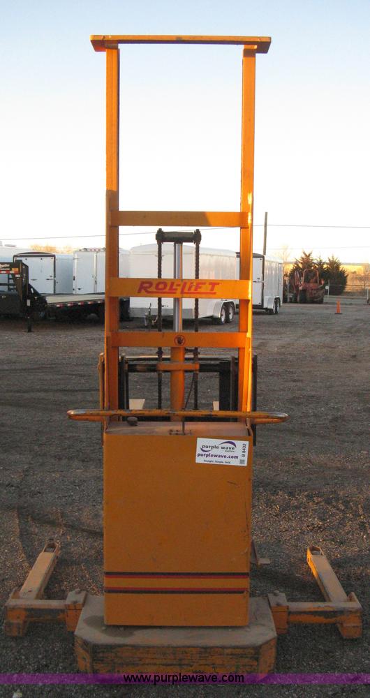 RolLift stacker walk behind forklift in Wichita, KS Item B8432 sold