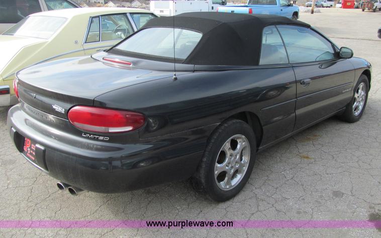 image for item D7127 1998 Chrysler Sebring Limited convertible