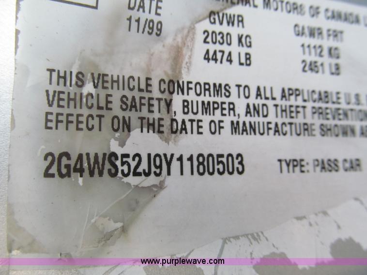 image for item E5876 2000 Buick Century Custom