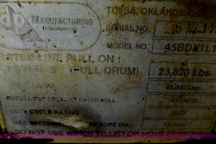 image for item O9147 DP Manufacturing winch