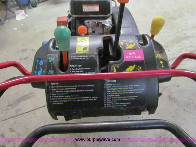 image for item V9498 Ditch Witch 1030 walk-behind trencher