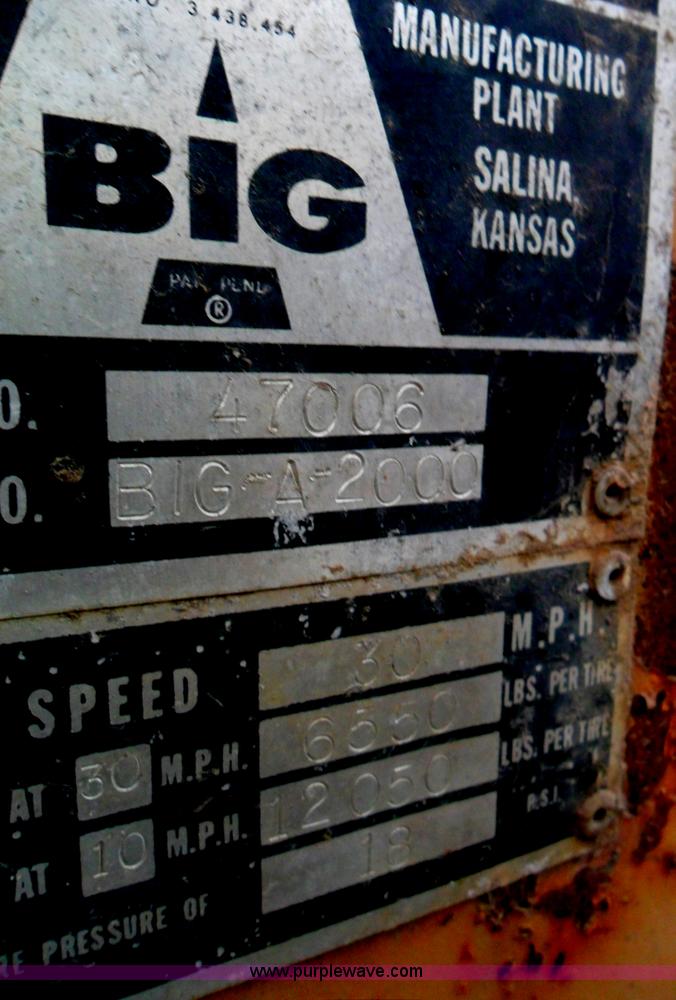 image for item AB9231 Big A 2000 self propelled sprayer