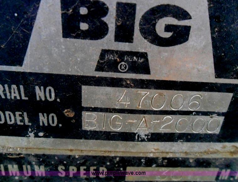 image for item AB9231 Big A 2000 self propelled sprayer