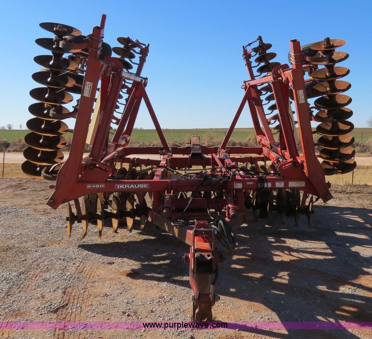 image for item B4558 Krause 2490NR 29' heavy duty flex wing tandem disk