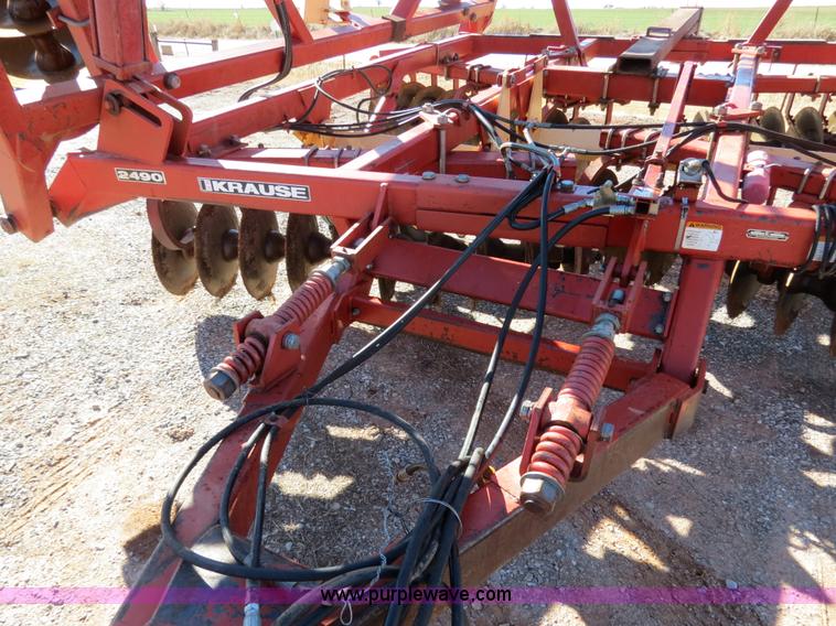 image for item B4558 Krause 2490NR 29' heavy duty flex wing tandem disk