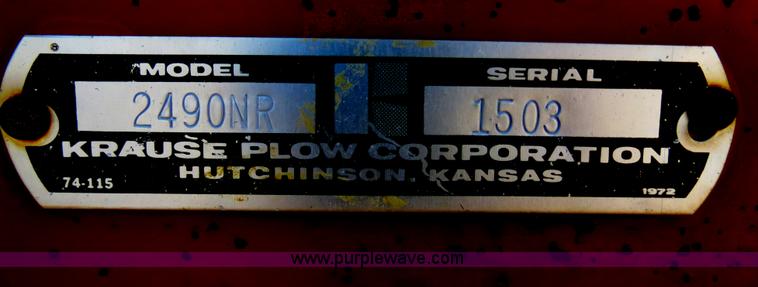 image for item B4558 Krause 2490NR 29' heavy duty flex wing tandem disk