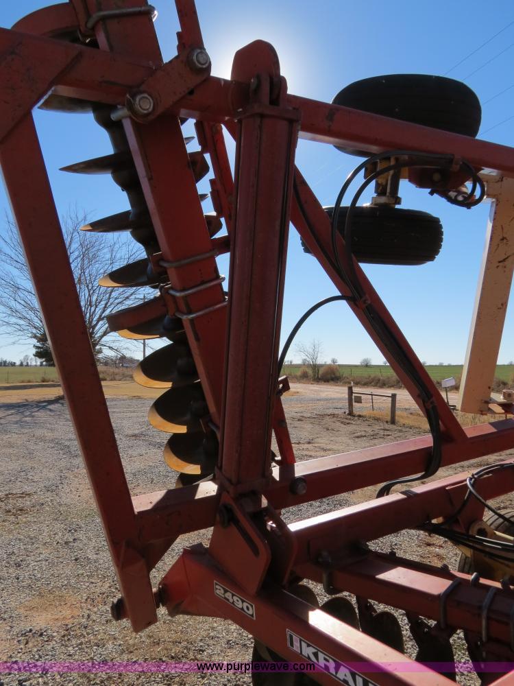 image for item B4558 Krause 2490NR 29' heavy duty flex wing tandem disk