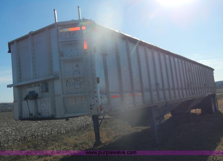 image for item D4582 1980 Guthrie double hopper grain trailer