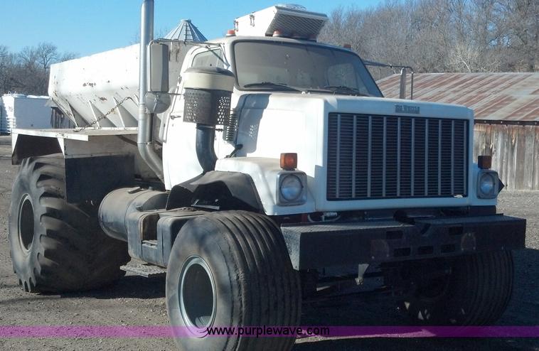 image for item E8353 1983 GMC Big Wheels Brigadier dry spreader truck