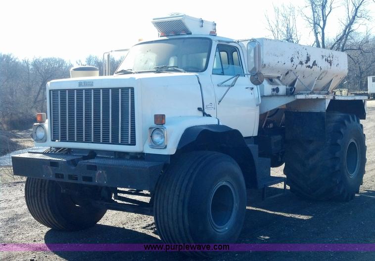 image for item E8353 1983 GMC Big Wheels Brigadier dry spreader truck