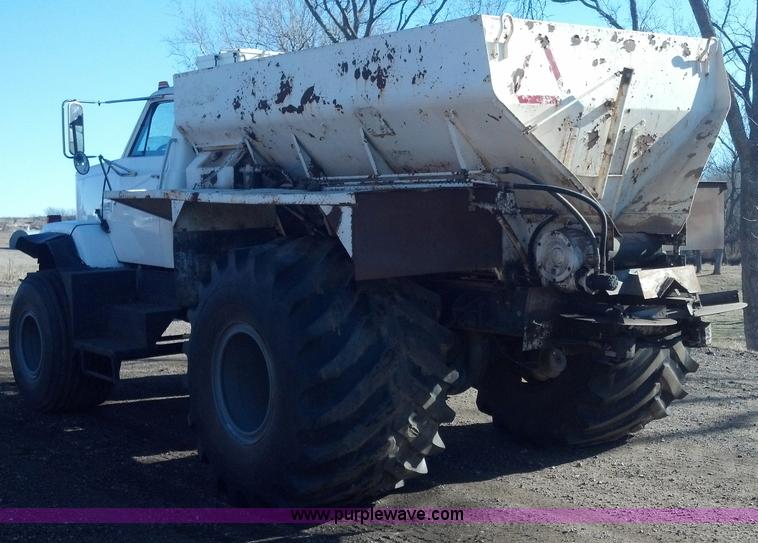 image for item E8353 1983 GMC Big Wheels Brigadier dry spreader truck