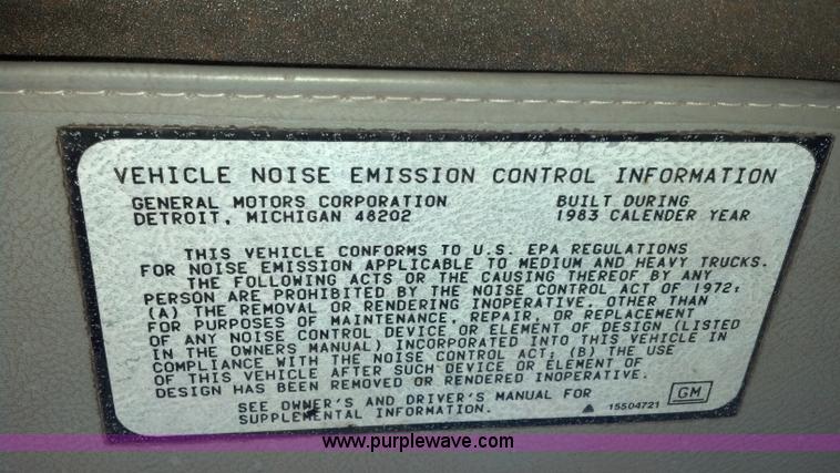 image for item E8353 1983 GMC Big Wheels Brigadier dry spreader truck