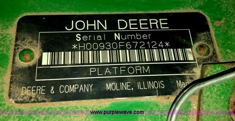 image for item E8357 1998 John Deere 930 flex head header