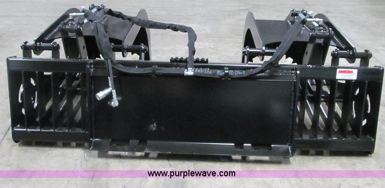 image for item F5896 74" skid steer skeleton rock grapple bucket