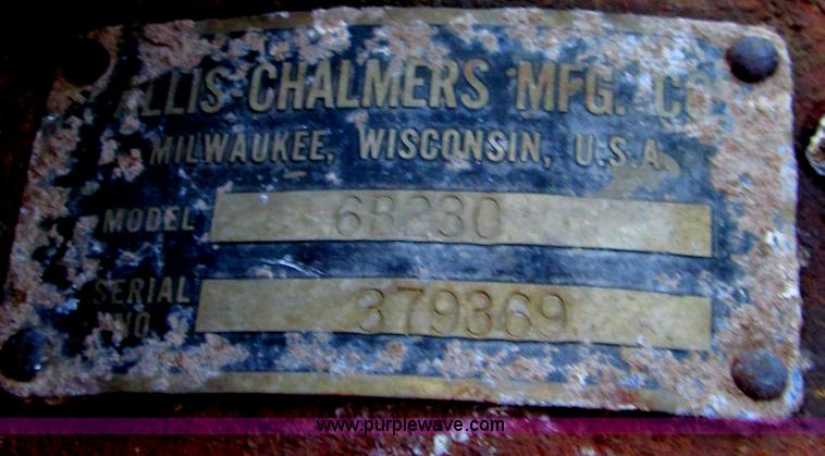 image for item G5595 Allis Chalmers R Gleaner Baldwin combine