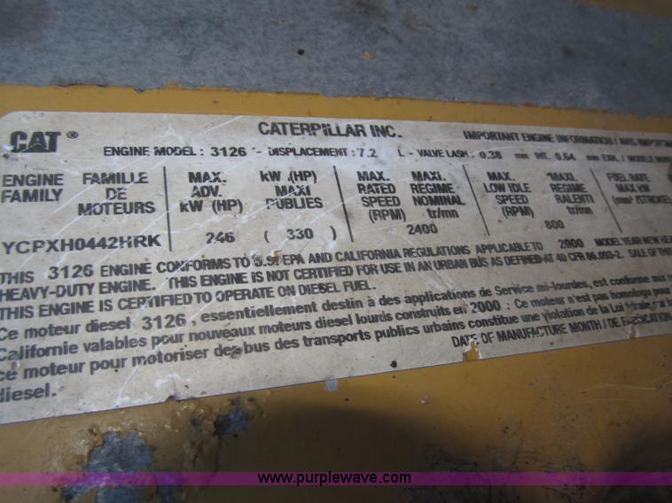 image for item B5321 2001 Sterling LT9501 tri axle dump truck