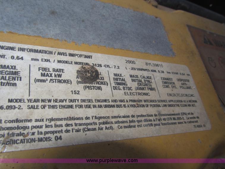 image for item B5321 2001 Sterling LT9501 tri axle dump truck