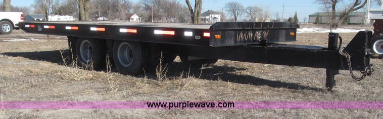 image for item B5327 1980 Miller 20T tilt deck tandem axle trailer