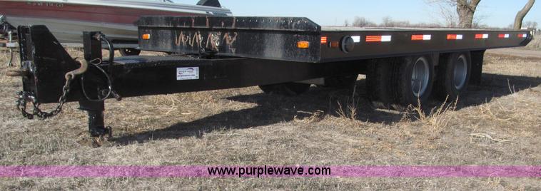 image for item B5327 1980 Miller 20T tilt deck tandem axle trailer