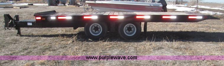 image for item B5327 1980 Miller 20T tilt deck tandem axle trailer