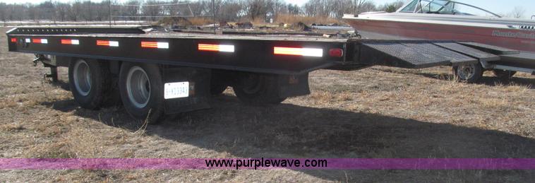 image for item B5327 1980 Miller 20T tilt deck tandem axle trailer