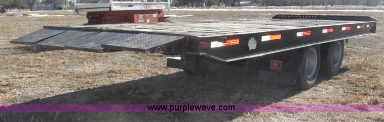 image for item B5327 1980 Miller 20T tilt deck tandem axle trailer