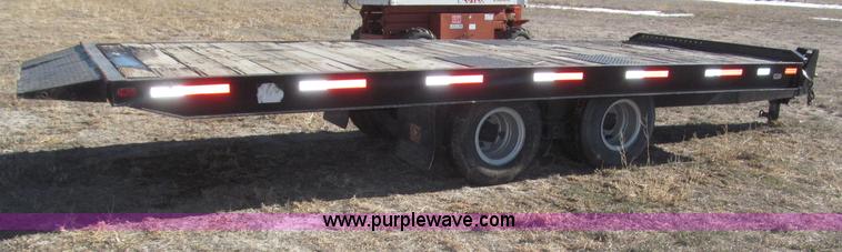 image for item B5327 1980 Miller 20T tilt deck tandem axle trailer
