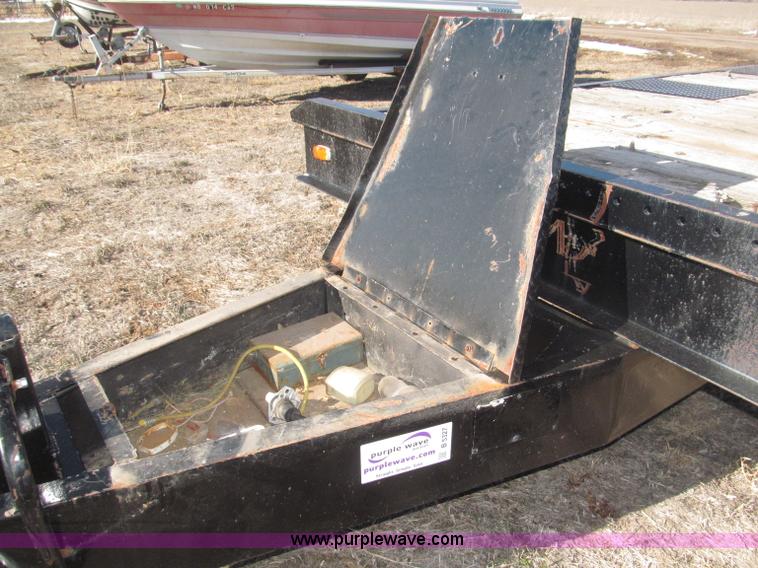 image for item B5327 1980 Miller 20T tilt deck tandem axle trailer