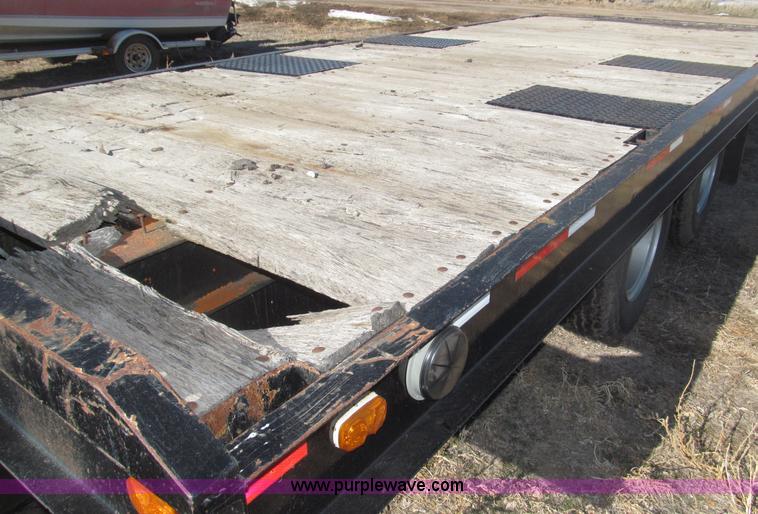 image for item B5327 1980 Miller 20T tilt deck tandem axle trailer