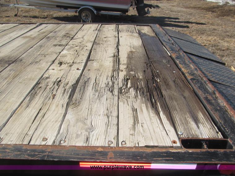 image for item B5327 1980 Miller 20T tilt deck tandem axle trailer