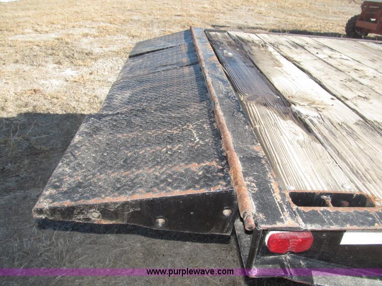 image for item B5327 1980 Miller 20T tilt deck tandem axle trailer