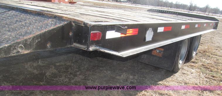 image for item B5327 1980 Miller 20T tilt deck tandem axle trailer