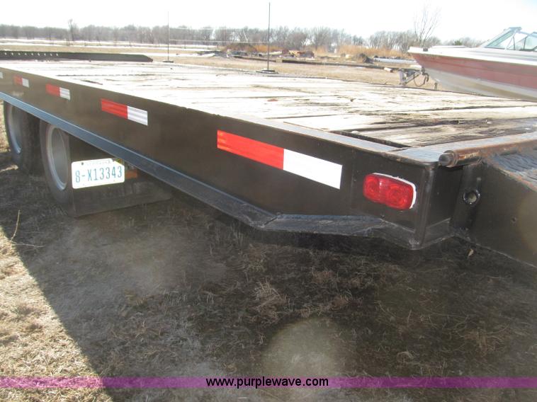 image for item B5327 1980 Miller 20T tilt deck tandem axle trailer
