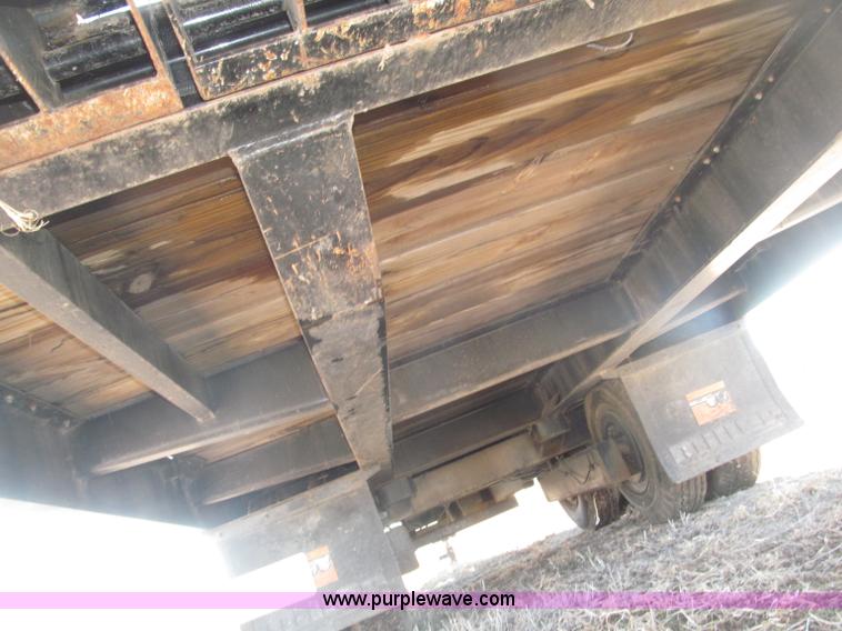 image for item B5327 1980 Miller 20T tilt deck tandem axle trailer