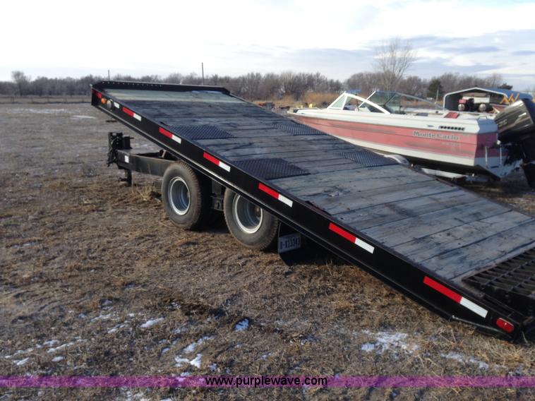 image for item B5327 1980 Miller 20T tilt deck tandem axle trailer