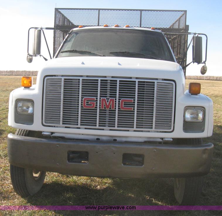 image for item B8349 1992 GMC TopKick concrete form cage truck