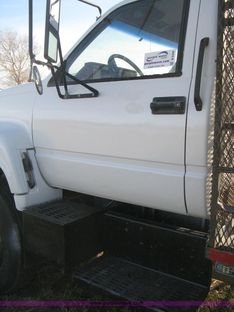 image for item B8349 1992 GMC TopKick concrete form cage truck