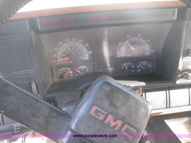 image for item B8349 1992 GMC TopKick concrete form cage truck